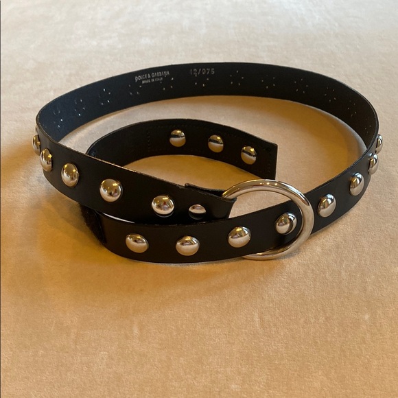 Dolce & Gabbana Black Studded Belt - Picture 2 of 8